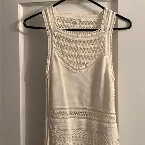 White Knit Bandage Summer Dress